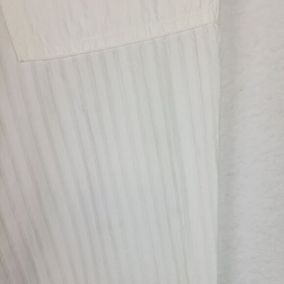 James Perse Womens Seersucker Crop Pant Size 0 White Taper Leg High Rise Pockets - Picture 5 of 8